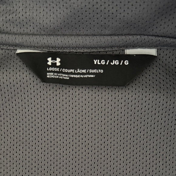 Under Armour Black and Red Half-Zip Rain Jacket - Picture 2 of 3